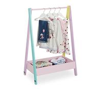 Relaxdays Penderie avec rangement pour les enfants
