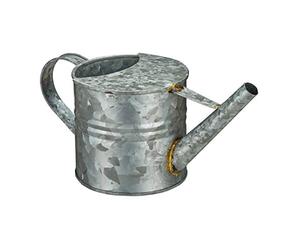 Relaxdays Petit arrosoir, 1,3 litres, pour Plantes d’intérieur, décoration, Design Vintage, nostalgique, métal, Argente