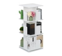Relaxdays Petite bibliothèque de couleur blanche