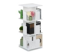 Relaxdays Petite bibliothèque de couleur blanche