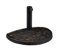 Relaxdays Pied de parasol demi-rond