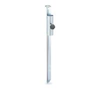 Relaxdays Pied De Parasol Plage Acier À Visser Fixation Support Piquet Douille De Sol Gris