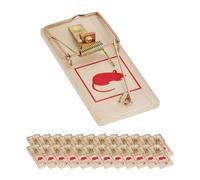 Relaxdays Piège à souris en bois, 25 pièces