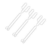 Relaxdays Pince de Barbecue, Lot de 3, Acier Inoxydable, Pinces à Ciseaux, Barbecue, Cuisine, Service, 38 cm, argentée