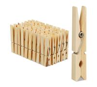 Relaxdays Pinces à linge bois Lot de 1000