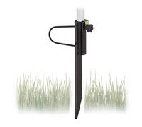 Relaxdays Piquet de parasol noir