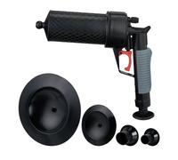 Relaxdays Pistolet déboucheur avec 4 embouts