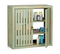 Relaxdays Placard mural vintage en bambou vert