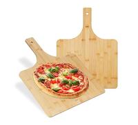 Relaxdays Lot de 2 planches à pizzas