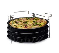 Relaxdays Plaques de cuisson pizza lot de 4