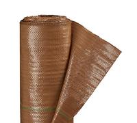 Relaxdays Plastique Mauvaises Herbes, perméable à l’Eau, 2 x 10 m, aération, résiste aux UV, 100g/m², PP, Marron