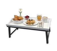 Relaxdays Plateau de lit en bambou