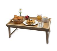 Relaxdays Plateau de lit en bambou
