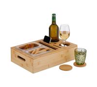 Relaxdays Plateau en bambou