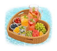 Relaxdays Plateau flottant cœur pour piscine