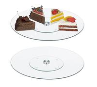 Relaxdays Plateaux tournants pour gâteaux – Lot de 2