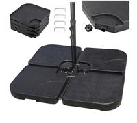 Relaxdays Contrepoids pour pied en croix, lot de 4