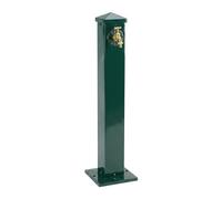 Relaxdays Fontaine de Jardin carrée Style Antique avec Robinet, raccord 3/4", 91 cm, Verte