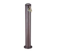 Relaxdays Pompe à eau ronde – style antique, raccord 3/4 de pouce, 91 cm, brun
