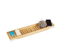 Relaxdays Pont de baignoire bambou