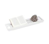 Relaxdays Pont de baignoire tablette bambou