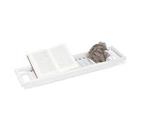 Relaxdays Pont de baignoire tablette bambou