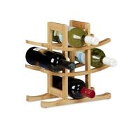 Relaxdays Porte-bouteilles de vin 9 bouteilles