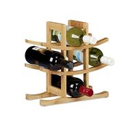 Relaxdays Porte-bouteilles de vin 9 bouteilles