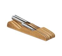 Relaxdays Porte-couteaux bambou support couteaux