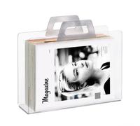 Relaxdays Porte-journaux transparent en acrylique