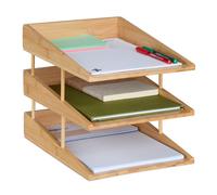 Relaxdays Porte-lettres en bambou