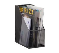 Relaxdays Porte-magazines 2 compartiments