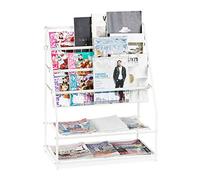 Relaxdays Porte-magazines en métal