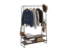 Relaxdays Porte-manteau 2 étagères