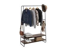 Relaxdays Porte-manteau 2 étagères