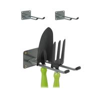 Relaxdays Porte-Outils Mural en Lot de 3, pour Le Garage, l’Atelier ou la Cave, en Acier, Longueur : 24 cm, Anthracite