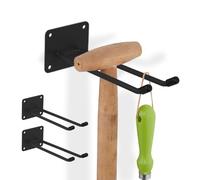 Relaxdays Porte-outils noir en lot de 3