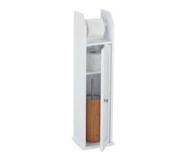 Relaxdays Porte papier toilette vertical, blanc