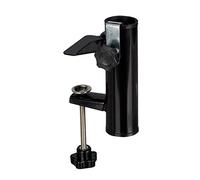 Relaxdays Porte Parapluie pour Les rambardes de Balcon carrées, Taille de Tube 19-38 mm, Acier, Support, 15,5 cm, Noir
