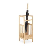 Relaxdays Porte-parapluies en bambou design nature