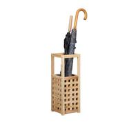 Relaxdays Porte-parapluies en bois support en bois