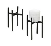 Relaxdays Porte-plantes réglable en lot de 2