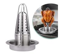 Relaxdays Porte-poulet en inox