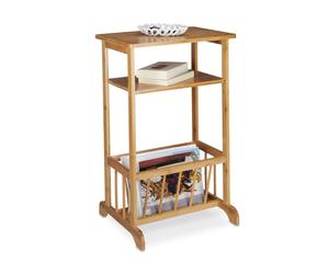 Relaxdays Porte-revues en bambou table d'appoint