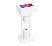 Relaxdays Porte-rouleau WC rangement et tablette