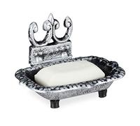 Relaxdays Porte-savon en fonte de fer