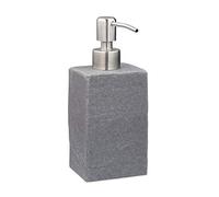 Relaxdays Porte-savon liquide aspect pierre carré