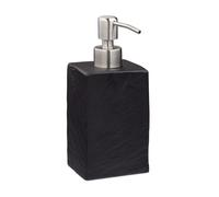 Relaxdays Porte-savon liquide aspect pierre carré