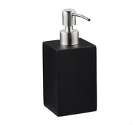 Relaxdays Porte-savon liquide pompe en inox carré