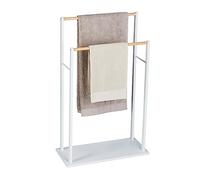 Relaxdays Porte-serviettes blanc non fixe